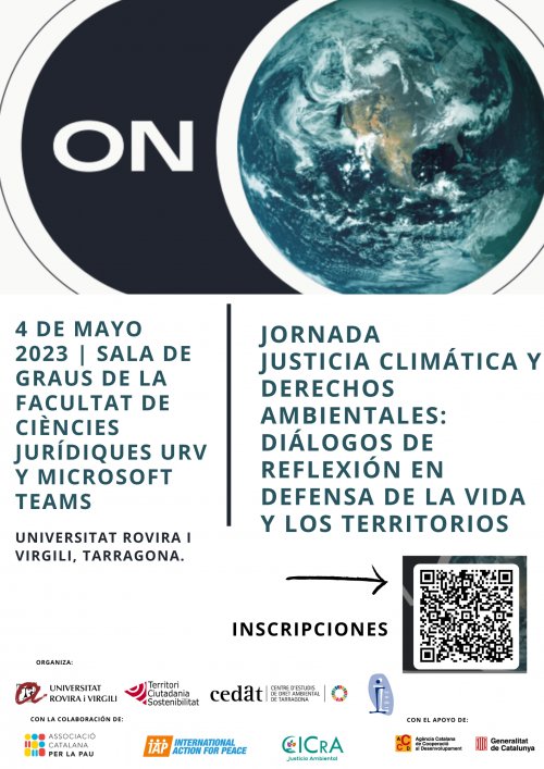 Jornada: JUSTÍCIA CLIMATICA I DRETS AMBIENTALS. Diàlegs de reflexió en defensa de la vida i els territoris