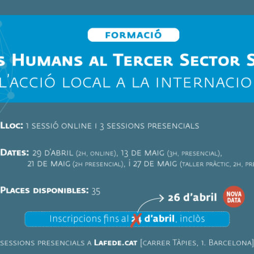 Curs de drets humans per al Tercer Sector: De l’acció local a la internacional