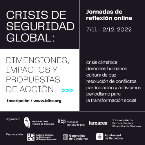 [Jornades] Crisis de seguretat global: dimensions, impactes i propostes d’acció
