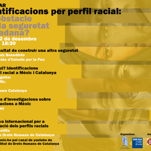 [Webinar] Identificacions per perfil racial: Un obstacle a la seguretat ciutadana?