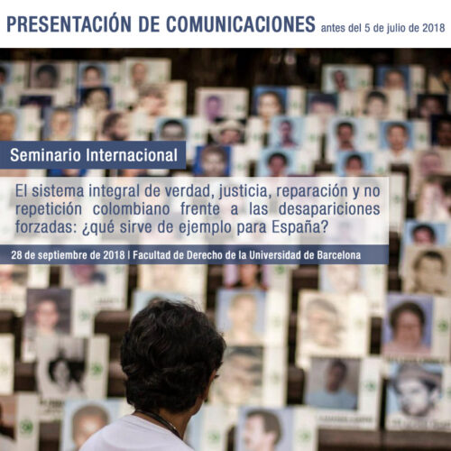 CALL FOR PAPERS: Seminari Internacional sobre desaparicions forçades a Colòmbia i Espanya