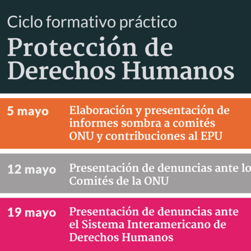 [Ciclo formativo práctico] Protección internacional de derechos humanos