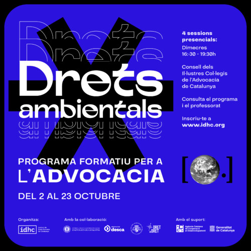 DERECHOS AMBIENTALES. Programa formativo para la abogacía