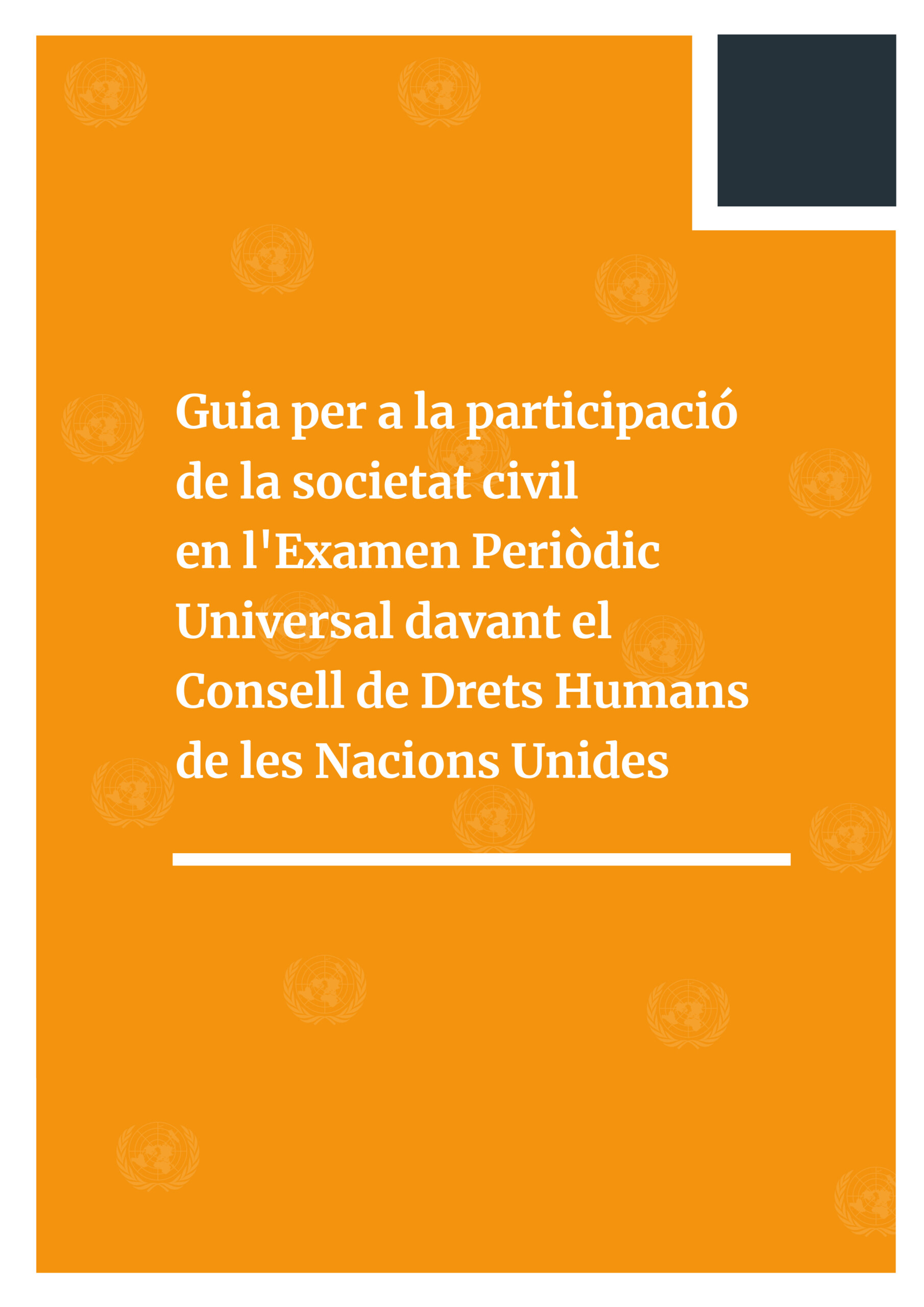 Guia per a la participació de la societat civil en l’Examen Periòdic Universal