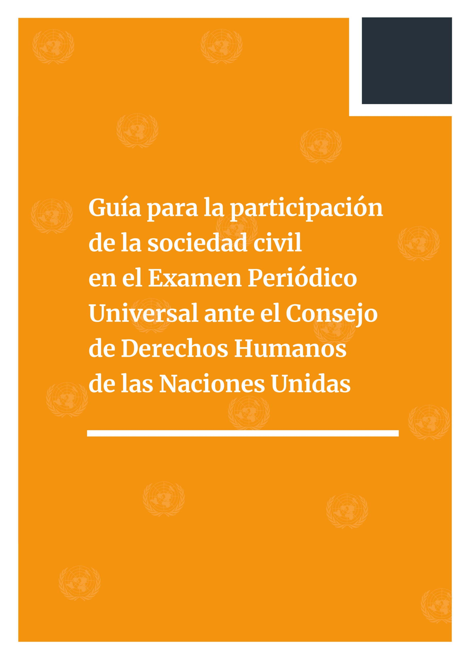 Guía para la participación de la sociedad civil en el Examen Periódico Universal