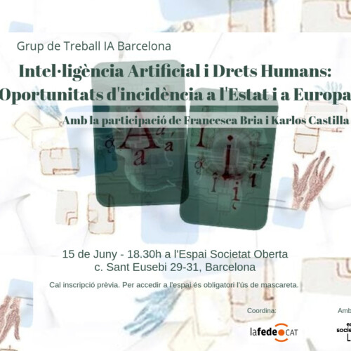 [Sesión de trabajo] Inteligencia Artificial y Derechos Humanos: Oportunidades de incidencia en el Estado y en Europa