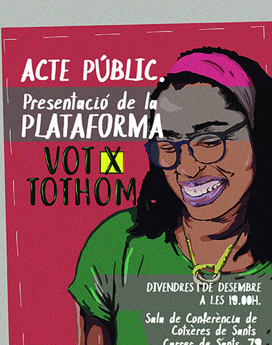 VotxTothom. Presentació de la Plataforma pel Dret a Vot de les Persones Estrangeres