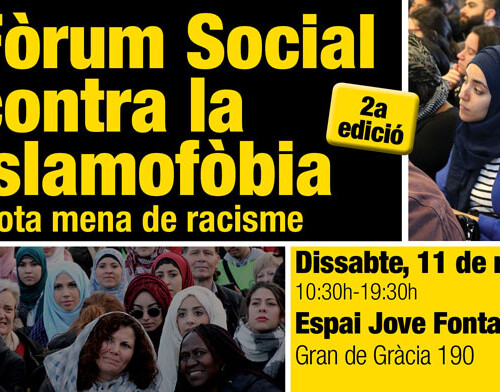 #StopIslamofòbia: Fórum Social contra la Islamofobia y toda forma de racismo 2017